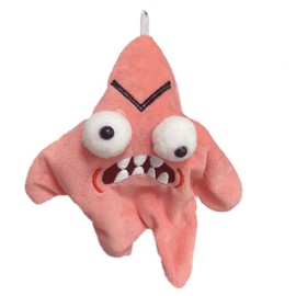 Angry Starfish Plush Toy Moving Star Doll USB Charging Angry Starfish Cute Shooting Star Funny Stress Hanging Toy (Starfish)