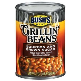 Bush's Best, Grillin' Beans, Bourbon & Brown Sugar, 22oz Can (Pack of 6) by Bush's