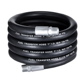 EVIL ENERGY 1" Fuel Transfer Hose 14FT,Farm Fuel Hose for Dispensing Diesel Gasoline Kerosene Biodiesel