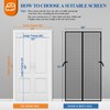 MAGZO Magnetic Screen Door 62'' x 80'', Upgraded Polyester Scratch-Proof,