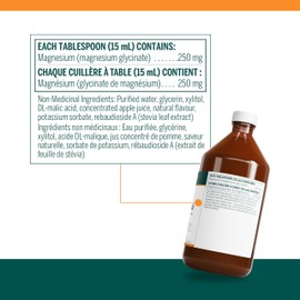 Genestra Brands Genestra Brands - Magnesium Glycinate Liquid - Supports Muscle, Bone, Teeth, and Tissue Health - 450 ml Liquid - Natural Apple-Pomegranate Flavour