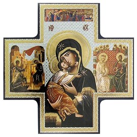 Icon Religious Our Lady Our Lady and child Jesus 15cms x 15cms