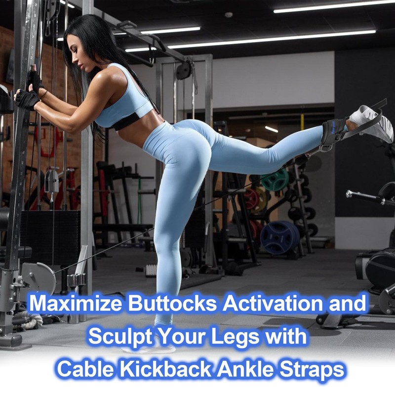 Ankle Strap for Cable Exercise Machines, Work Out Cuff Attachment
