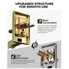 Mensarix Front Door Handle and Deadbolt Set, Gold Front Door