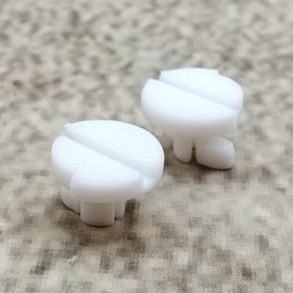 ULEIVA Replacement Screw White 2 Pieces Locking Screw Compatible with Dometic Caravan Motorhome Fridge Ventilation Grille L Winter Cover 4499000115