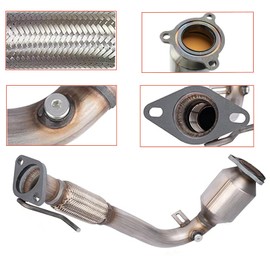 Liangchi High Flow Front Catalytic Converter Kit Direct-Fit Chevy & GMC Models - Captiva Sport 2012-2015 Equinox 2010-2017 Terrain 2010-2017 - L4 2.4L/679-544
