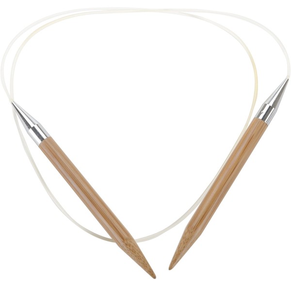 ChiaoGoo Circular Knitting Needle, Bamboo, Brown, 50/25mm