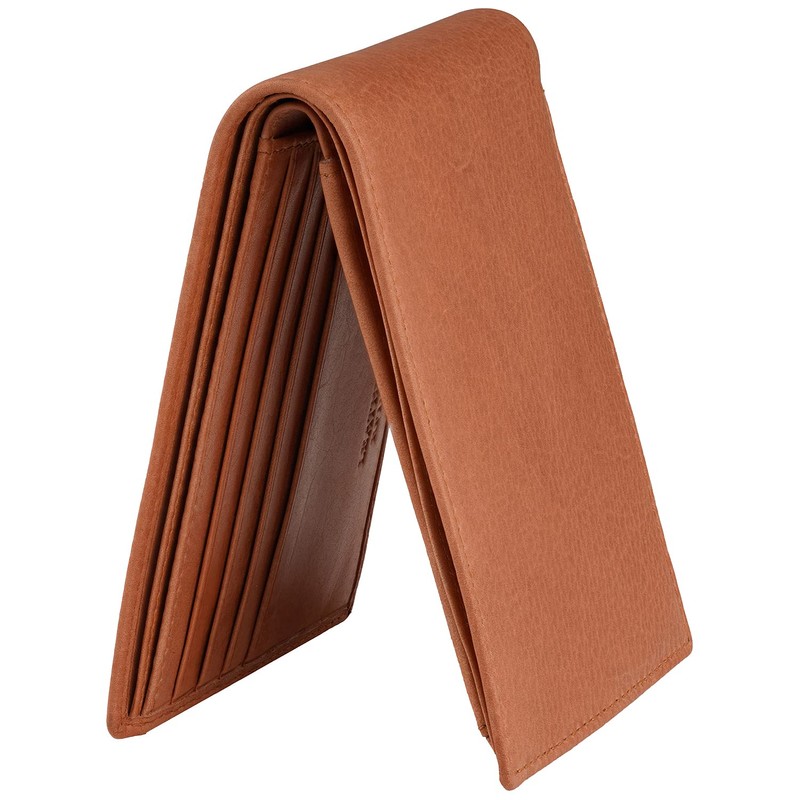 Mancini Bellagio Top Grain Leather RFID Secure Billfold with Coin