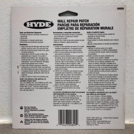 Hyde 09899 6 in. W X 6 in. L X 1/4 in. Drywall Repair Sheets