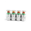 FELTECHELECTR 4pcs Tyre Pressure Sensor Warning Caps Tire Valve Stem