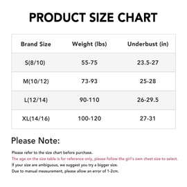 SALIA GIRL Sostenes para niñas de entrenamiento de algodón, brasier deportivo ligero y acolchado, 8864-blanco/rosa/azul/piel, Large