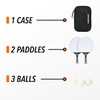 Rubberized Outdoor TT Paddles 2 Pk & Balls