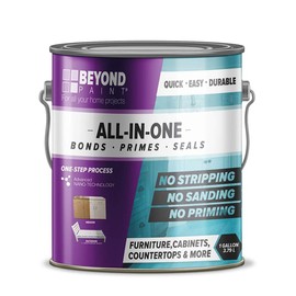 Beyond Paint Furniture, Cabinets and More All-in-One Refinishing Paint Gallon-Color: Mocha - No Stripping No Sanding No Priming