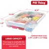 20 Compartment Large Pill Case with Airtight Seal - Silicone