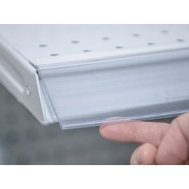 Exhivit Porta Precio Flexible De 5x121 Cms Transparente C/5pz