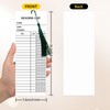 100 Pieces Reading List Bookmark with Tassels, 3 x 8