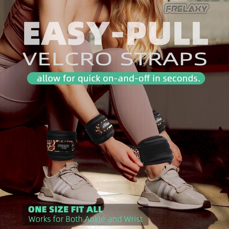 Frelaxy Ankle Weights Sets for Women Men Kids 1lb 2lb