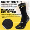 The Essentials Wardrobe Mens 6 Pack Work Socks - Black