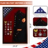 Flag Display Case Military Uniform Shadow Box Fits a Folded