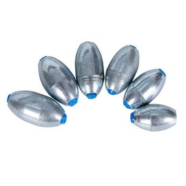 FANGBLUE Alloy Steel Fishing Sinker 3/8oz(10g) Oval Drop Shot Bass Fishing Weight Casting Sinkers for Saltwater Freshwater (20Pcs 10g)