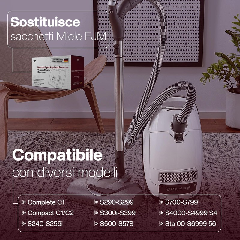 16 sacchetti per Miele [Compact C2/C1, Complete C1] – sostituisce
