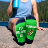 VICRAZY Running Socks, Funny Christmas Socks for Runners, Unique Gifts