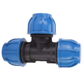 32mm Tee Accessories Pipes Fittings Sanitary Pipes for PE Plastic Water Pipe Fittings for Pipe Connection Installation Accessories