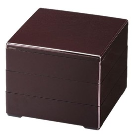 J-kitchens Gotobushi Heavy Box, Made in Japan, 3 Tiers, 6.5 Inches, Color, Shintami, 7.7 x 7.7 x 6.5 inches (19.5 x 19.5 x 16.5 cm)