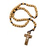 Dozen Catholic Praying Rosary Jesus Crucifix Jerusalem Olive Wood Beads