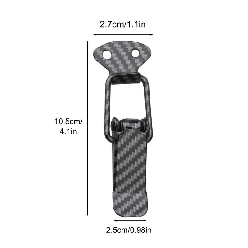 DONGKER 4PCS Car Bumper Security Hook Lock Clips, Stainless Steel