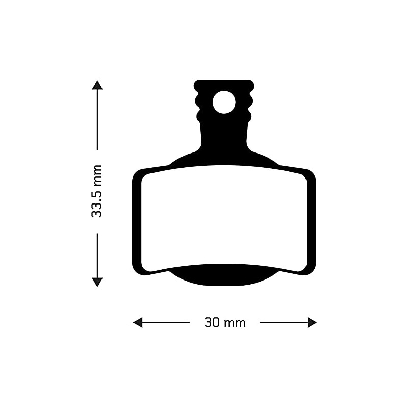 Organic disc brake pads for Magura MT