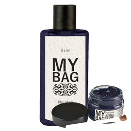 My Bag Leather Nourishing Cream with Matching Scuff and Scratch Cover Cream & Touch up brush.- Leather protector Care Kit Navy in Colour - Suitable for Leather Shoe and Upholstery