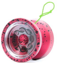 YoyoFactory Dna Yo-Yo - Rosso Nero (yoyo in Metallo, Corde, Cuscinetti a Sfera e Istruzioni Incluse)