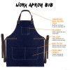 Under NY Sky Work Apron - Adjustable for Men, Women