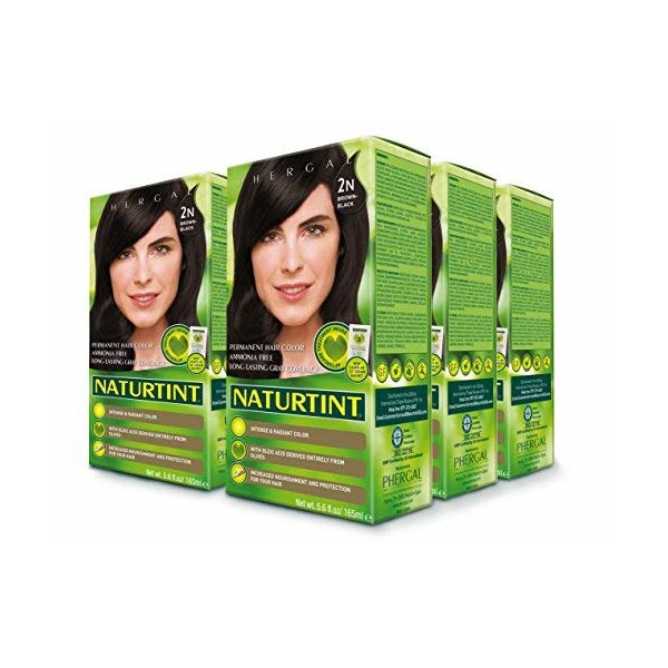 Naturtint Permanent Hair Color - 2N Brown Black, 5.28 fl oz 6-pack