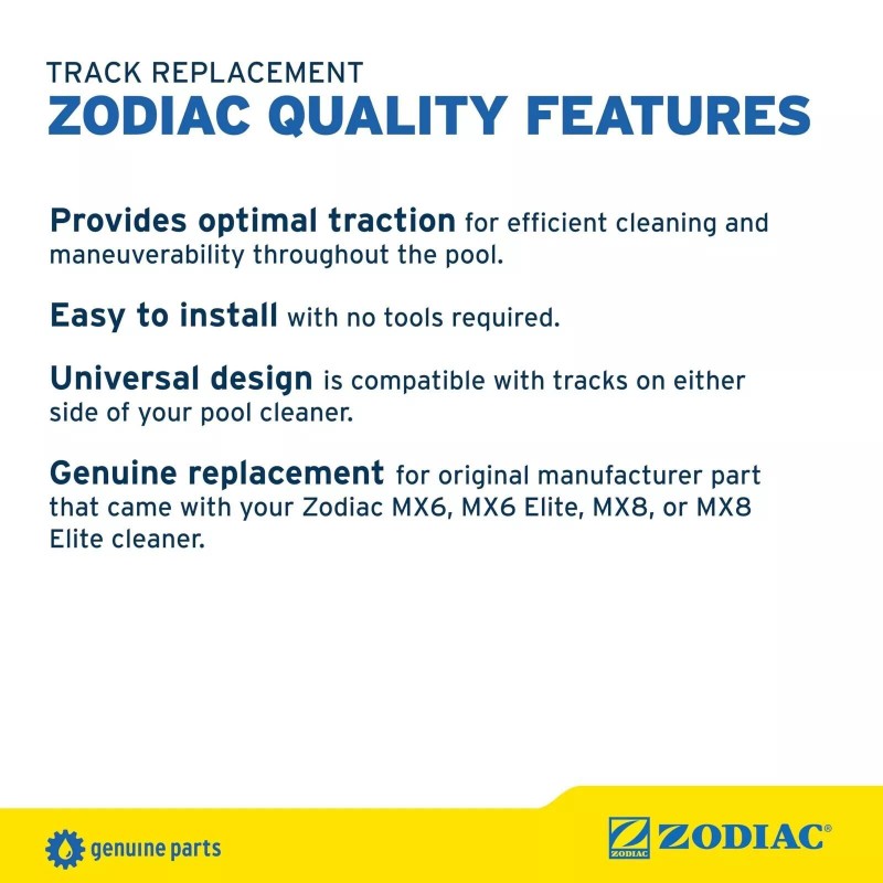 Zodiac Baracuda R0526100 Track Replacement for Baracuda MX8 Suction-Side In-Ground...