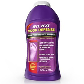 SILKA Odor Fighting Foot Powder, 6 oz.                                                                                                                