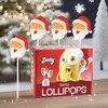 Christmas Santa Lollipops Individually Wrapped - 12 Santa Candy Suckers