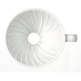 HARIO V60 Transparent Dripper 02 Ceramic W Dishwasher Safe 1-4 Cups 300ml White Made in Japan VDC-02W