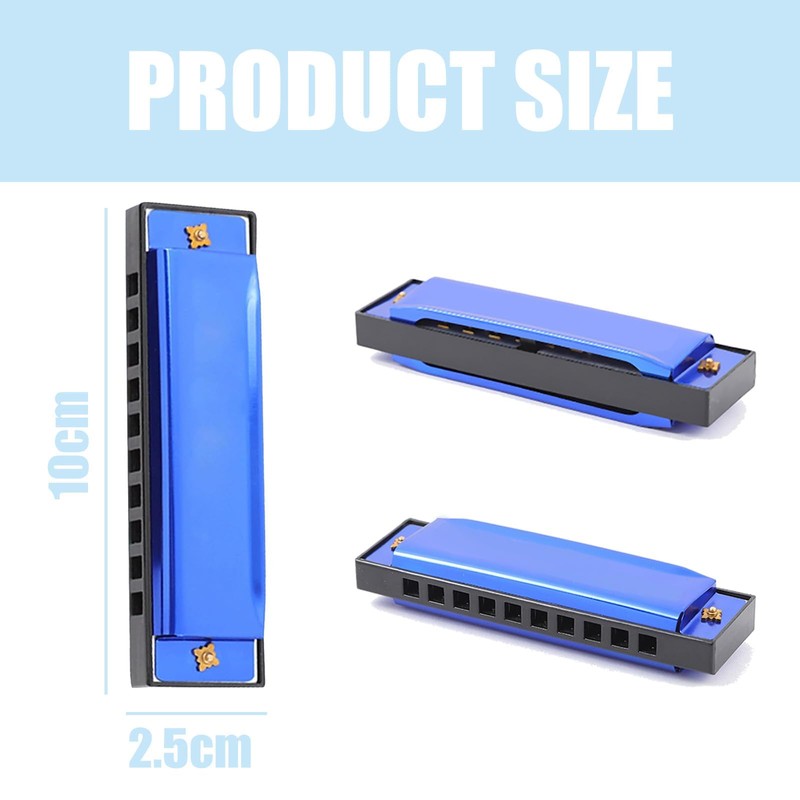 Harmonica 10 Holes 20 Tones Blues Harmonica Mouth Organ Mini
