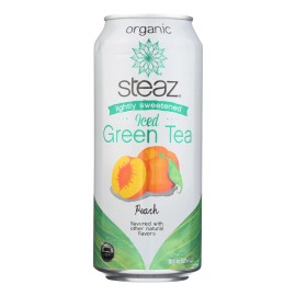 UD_Steaz Lightly Sweetened Green Tea - Peach - Case Of 12 - 16 Fl Oz.