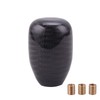 Carbon Fiber Shift Knob Gear Shifter Knobs with 3 Adapter