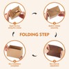 Bakbania 30 Pieces Kraft Paper Sandwich Boxes Sandwich Paper Boxes