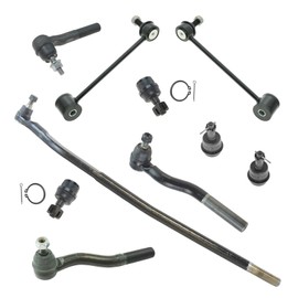 Front Steering & Suspension Kit Ball Joint Drag Link Sway Bar Stabilizer Link Tie Rod Compatible with 2007-2017 Jeep Wrangler 2018 Wrangler JK