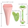 AECW 3-in-1 Natural Jade Roller and Gua Sha Set for