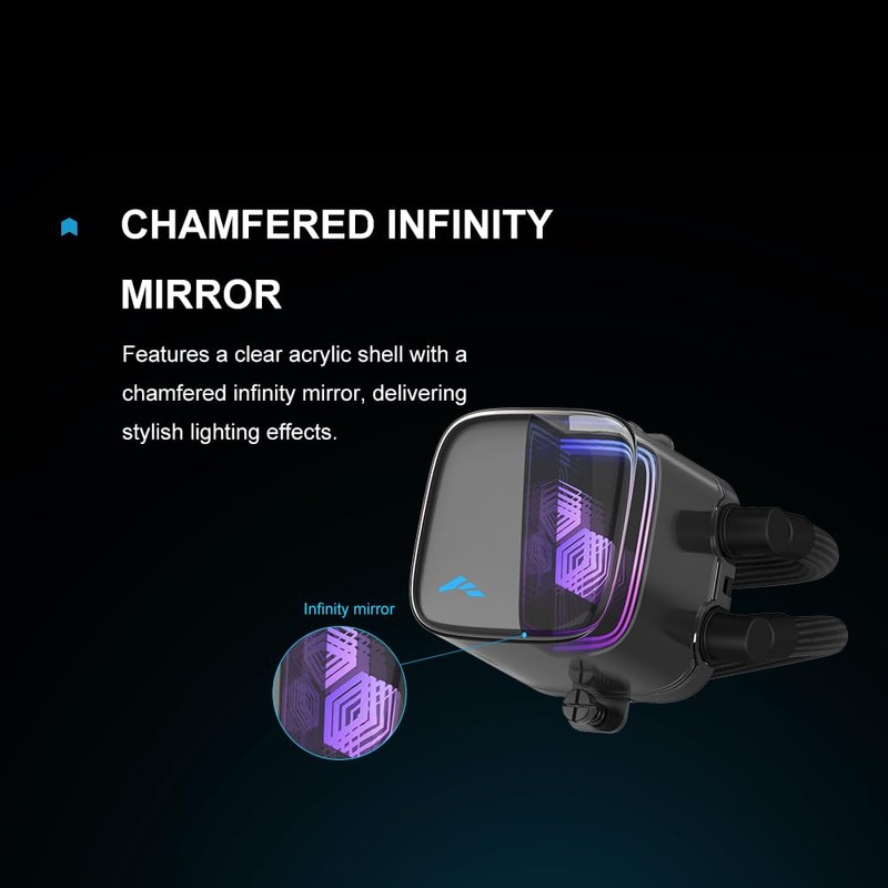 SAMA L70 360 AIO Liquid CPU Cooler, Infinity Mirror Water