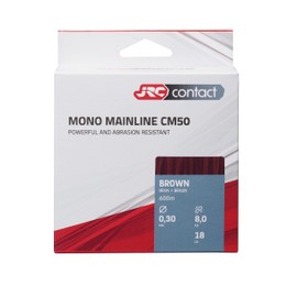 JRC Contact CM50 Monofilament Fishing Line, High Shock Resistance and Knot Strength, Low-Vis Brown Colour, Designed to Help You Catch Big Carp