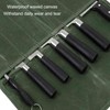 Chef Knife Roll Bag Portable Waterproof Waxed Canvas Knife Carrier