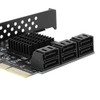 PCI E 3.0 SATA 3.0 Expansion Card, 6 Port Adapter