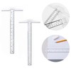 2Pcs Double Sided T Square Ruler Durable Precise T Square